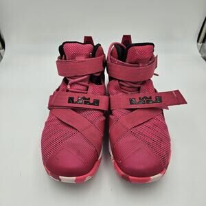 LEBRON JAMES IX NIKE Soldier 9 Zoom Mens Size 8.5 Think Pink Breast Cancer